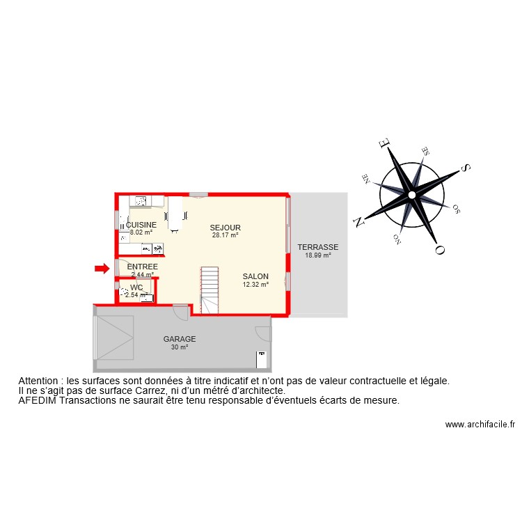 BI 6407 RDC . Plan de 0 pièce et 0 m2