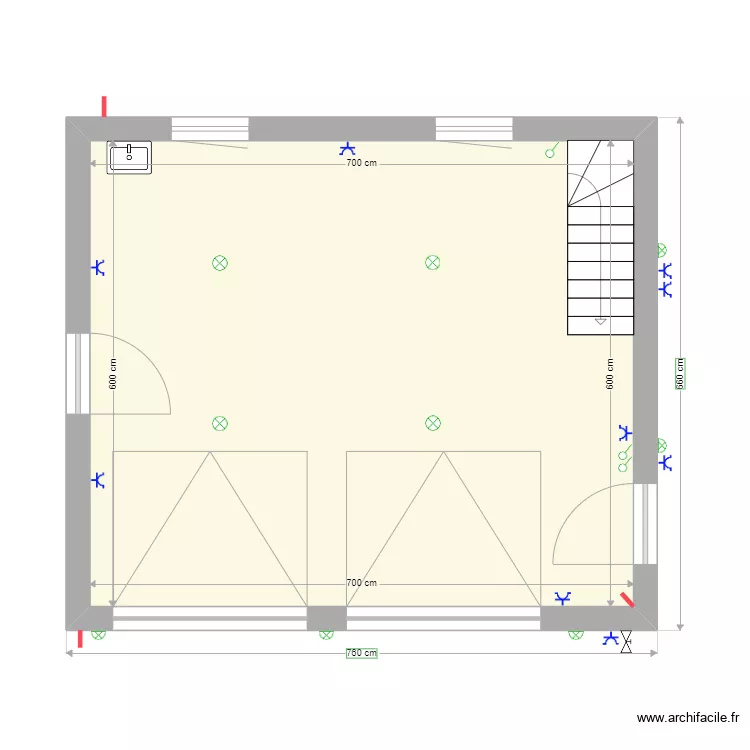 garage. Plan de 