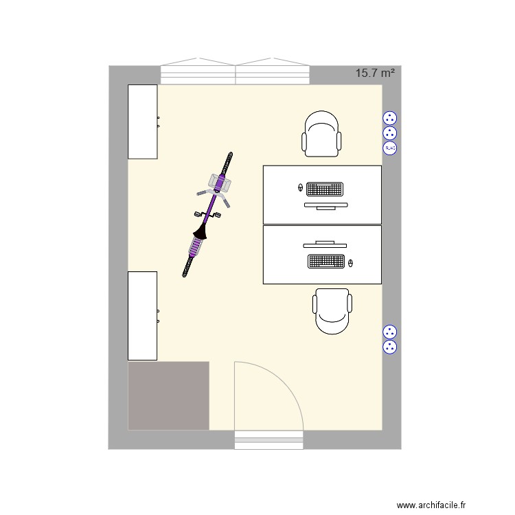 bureau CCA pf THAMBO initial . Plan de 0 pièce et 0 m2