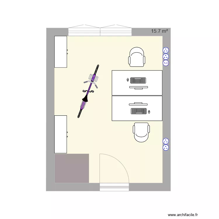 bureau CCA pf THAMBO initial . Plan de bureau CCA pf THAMBO initial . Plan de