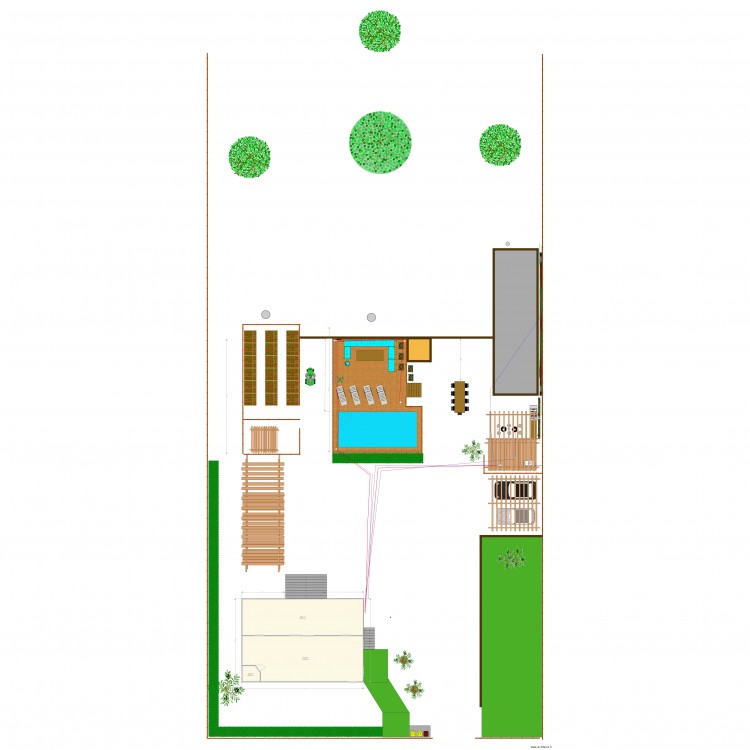 amenagement exterieur piscine. Plan de 0 pièce et 0 m2