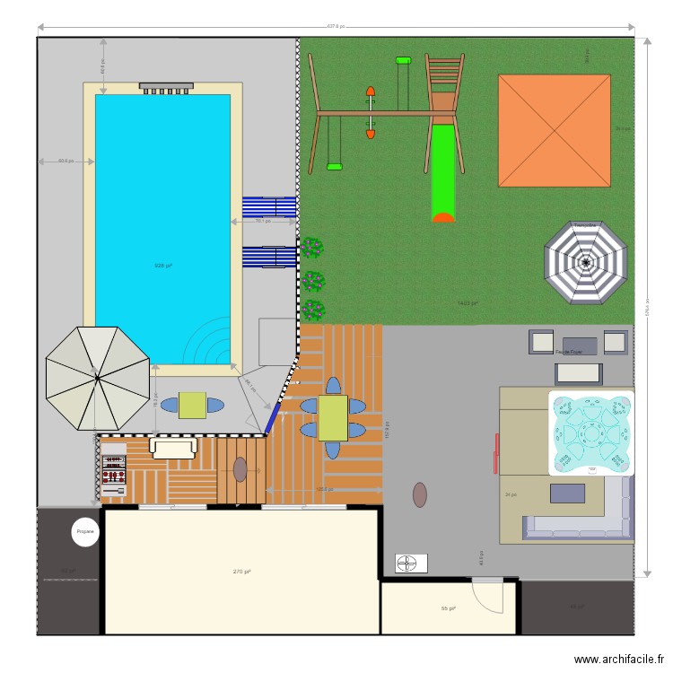 la cour17. Plan de 0 pièce et 0 m2