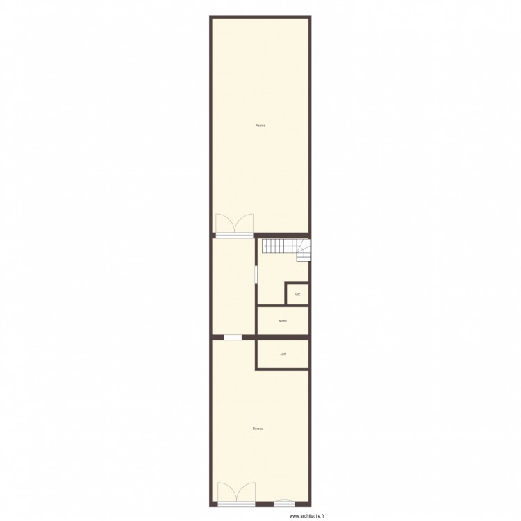 schepers rdc. Plan de 0 pièce et 0 m2