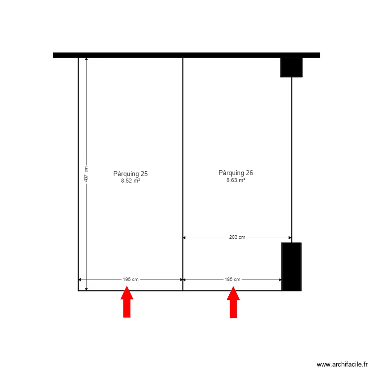 ED TERRAVELLA 7 PARQUINGS ANDORRA. Plan de ED TERRAVELLA 7 PARQUINGS ANDORRA. Plan de