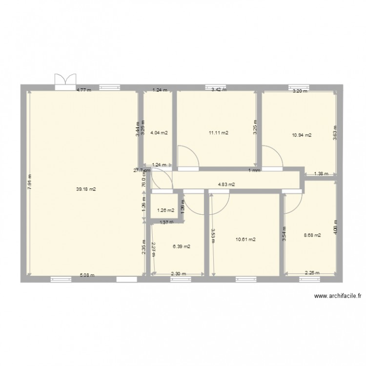 cotation. Plan de 0 pièce et 0 m2