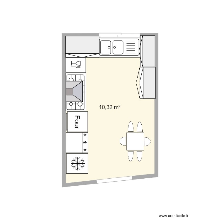 Macuisine. Plan de 0 pièce et 0 m2