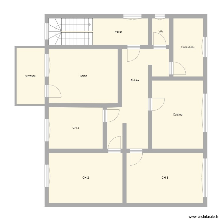 Croquis WALK Etage. Plan de 0 pièce et 0 m2