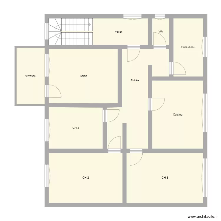 Croquis WALK Etage. Plan de 