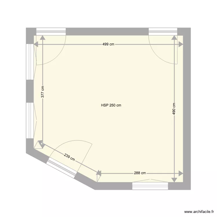 Local Croix. Plan de 