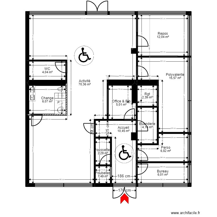 92 PUTEAUX 34 Dion Bouton PROJET V 090822 ArL . Plan de 13 pièces et 147 m2