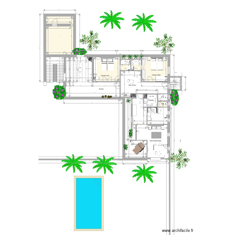 Extension Villa Baboucha 2020. Plan de 0 pièce et 0 m2