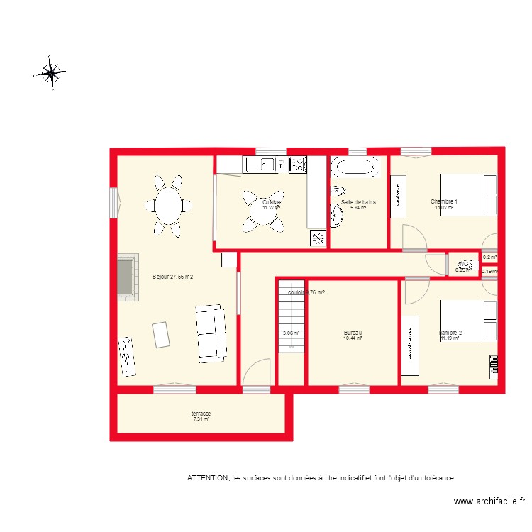 BI2534 REZDECHAUSSEE NON COTE. Plan de 0 pièce et 0 m2