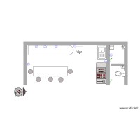 plan pool house intérieur