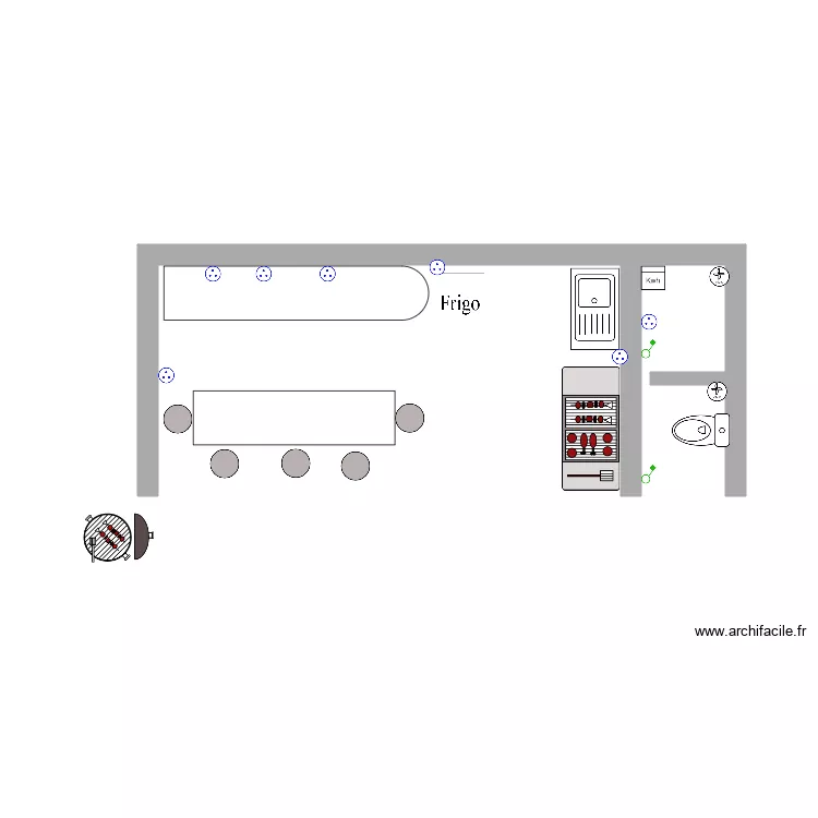 plan pool house int&eacute;rieur. Plan de 