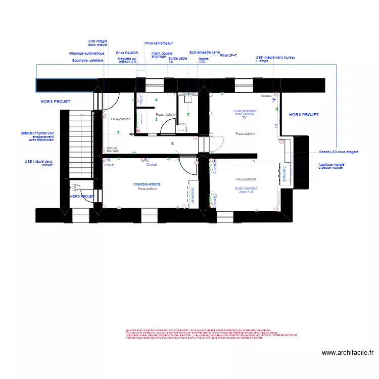 VALREAS ELEC R+1. Plan de 
