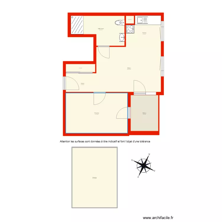 BI 2950 non c&ocirc;t&eacute;. Plan de 