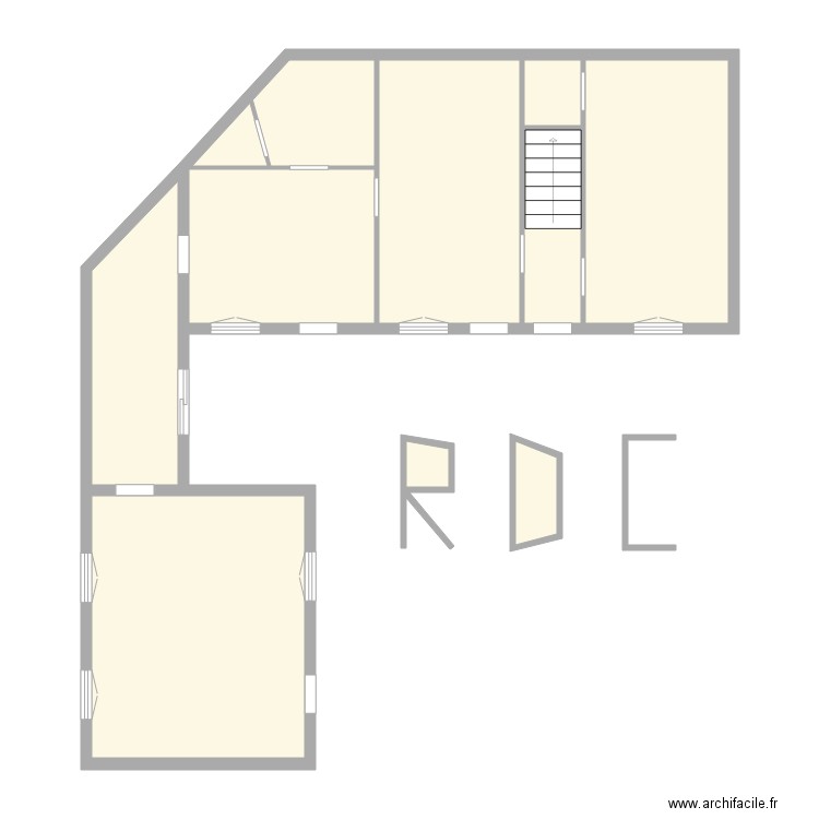 Gaultier RDC. Plan de 0 pièce et 0 m2