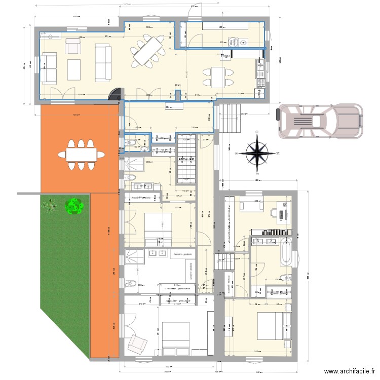 Projet Montferrier agrand. Plan de 0 pièce et 0 m2