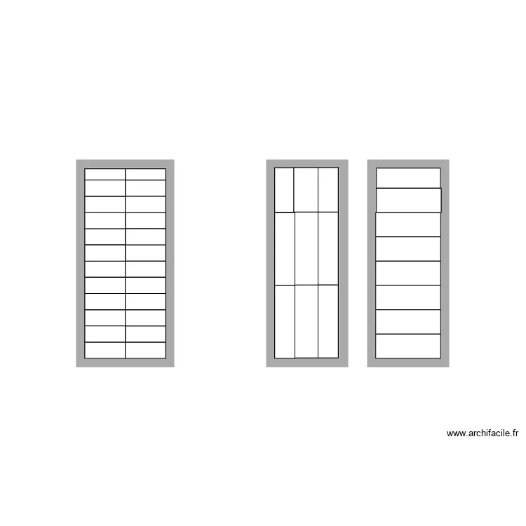 calpinage douche. Plan de 