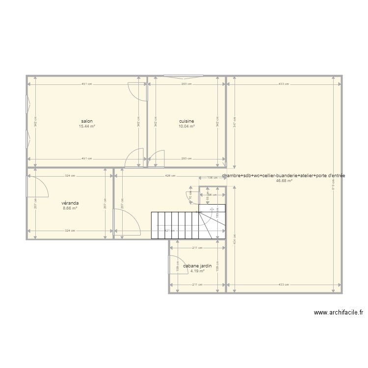 maison st julien futur rdc. Plan de 0 pièce et 0 m2