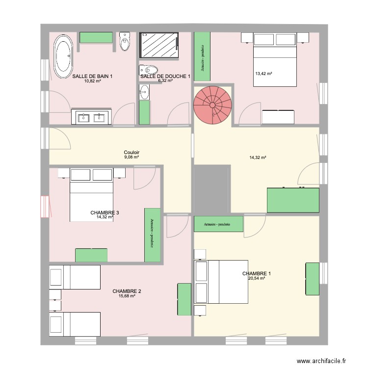 CHALET 2. Plan de 0 pièce et 0 m2