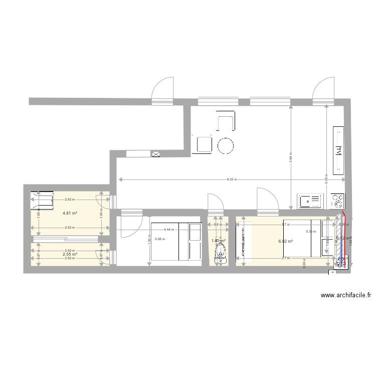 70 Mouffetard RJ RenoV 4b. Plan de 0 pièce et 0 m2