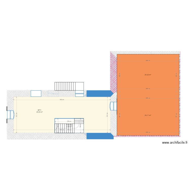 Maximin Etat des LieuxV00. Plan de 18 pièces et 322 m2