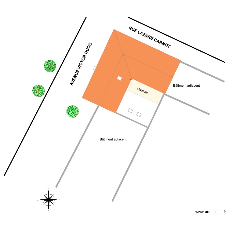 HOTEL. Plan de 1 pièce et 301 m2