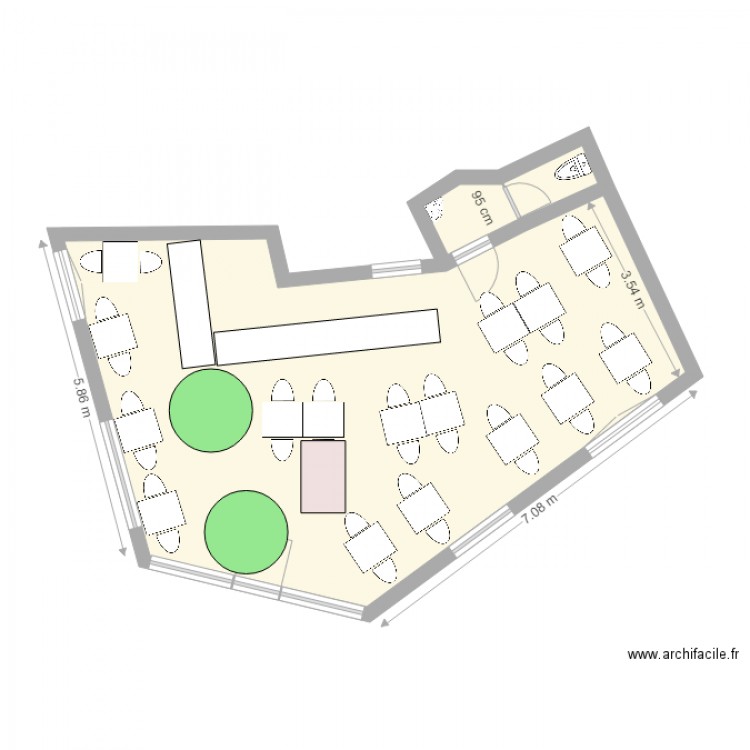 Le Tonnelier Circulations. Plan de 0 pièce et 0 m2