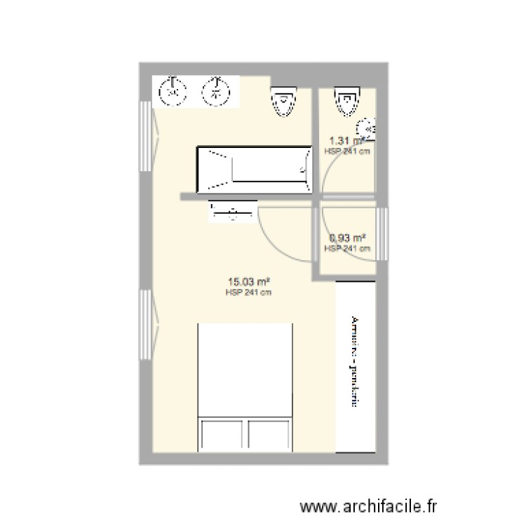 chambre maitre les magnanarelles. Plan de 0 pièce et 0 m2