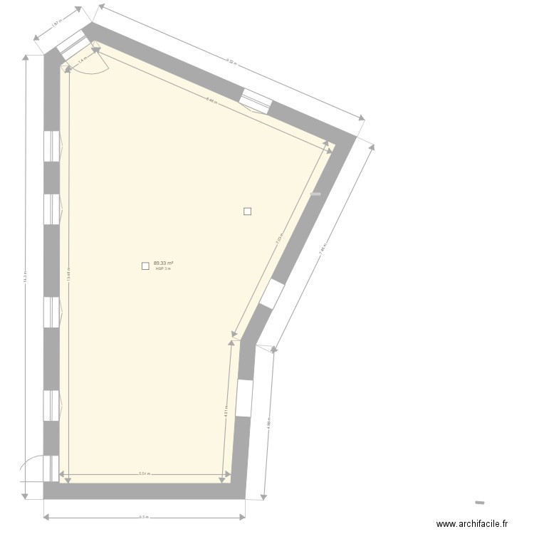 PLan commerce. Plan de 0 pièce et 0 m2