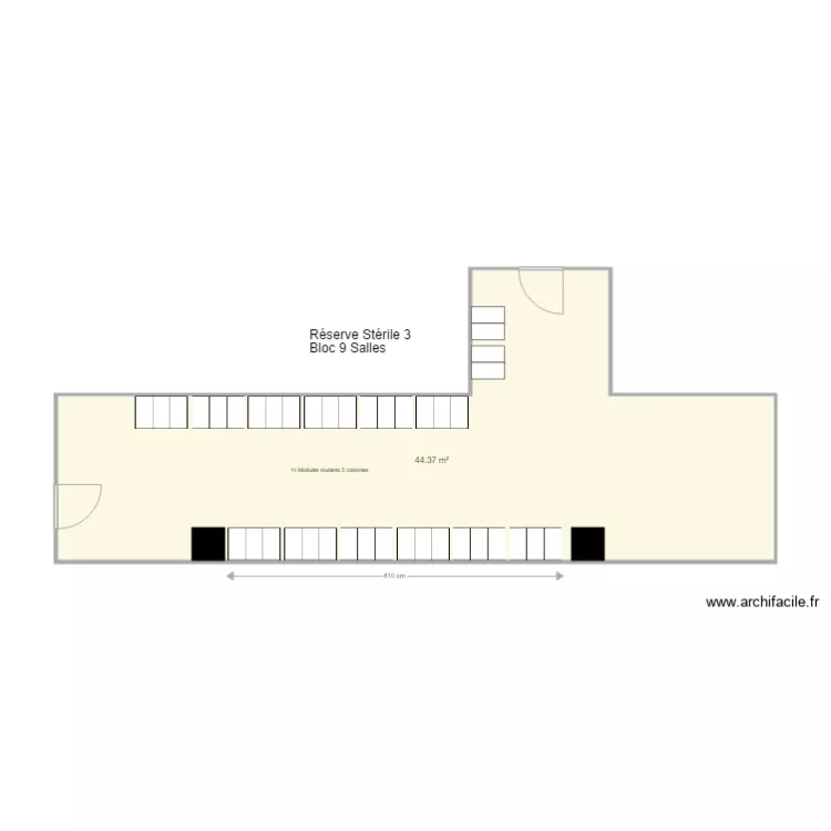 CH St ETIENNE R&eacute;serve St&eacute;rile 3. Plan de 