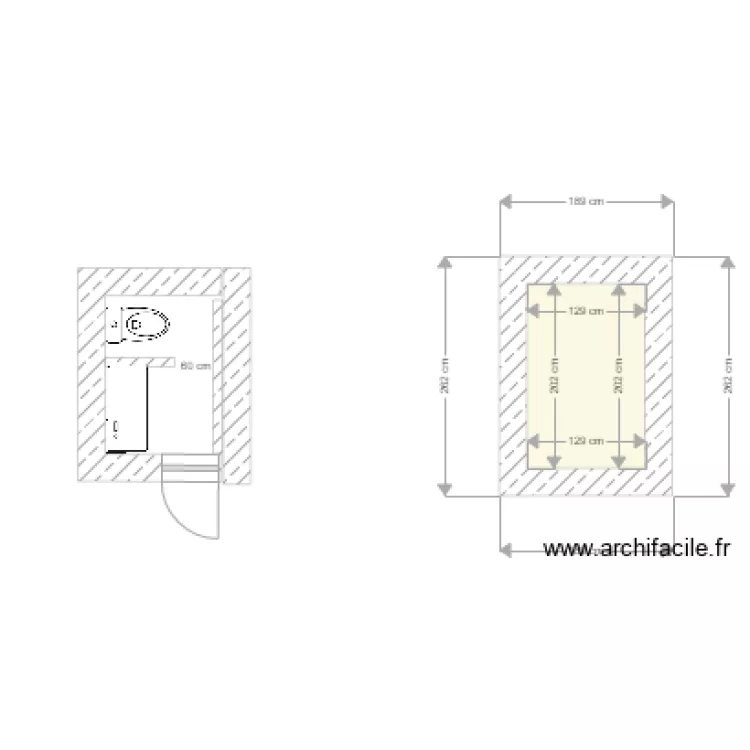 plan WC rochebaudin. Plan de plan WC rochebaudin. Plan de
