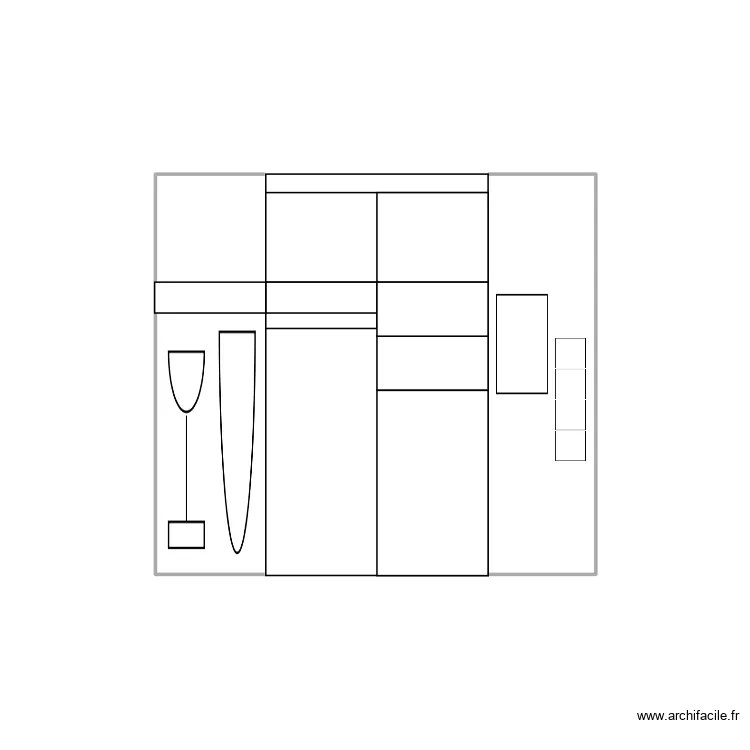 placard. Plan de placard. Plan de