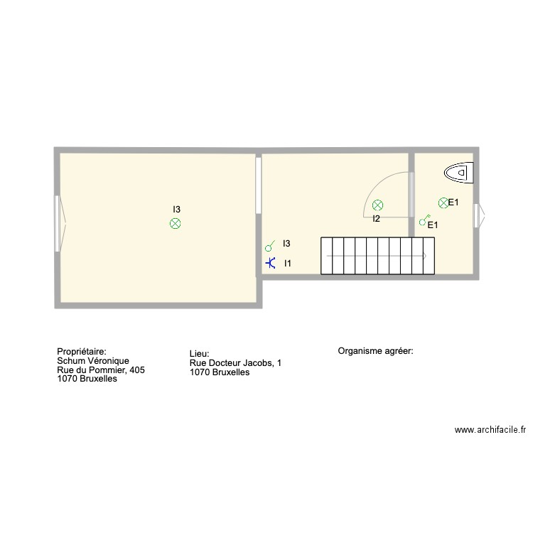 SousSol Docteur Jacobs. Plan de 0 pièce et 0 m2