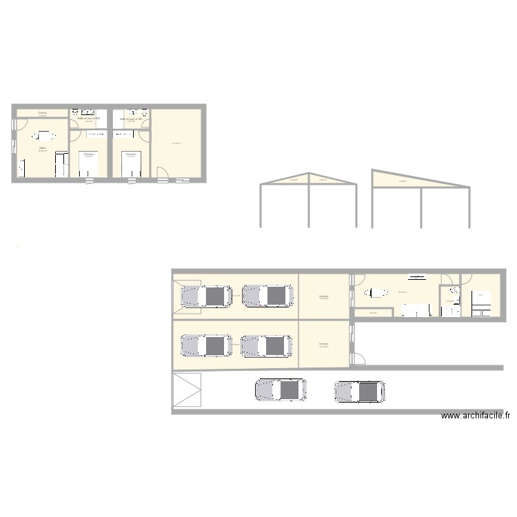 dependance 1. Plan de 0 pièce et 0 m2