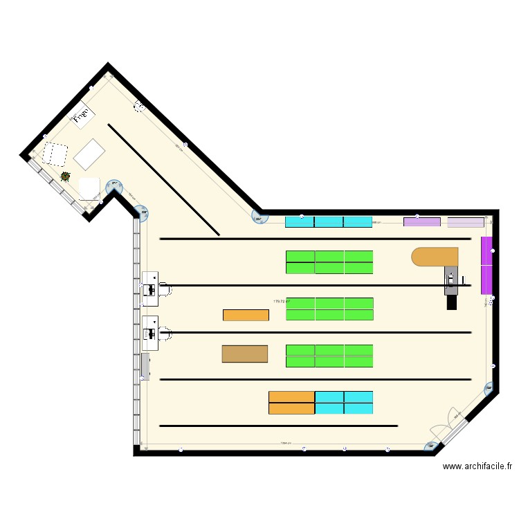 plan aménagé 5 elec. Plan de 0 pièce et 0 m2