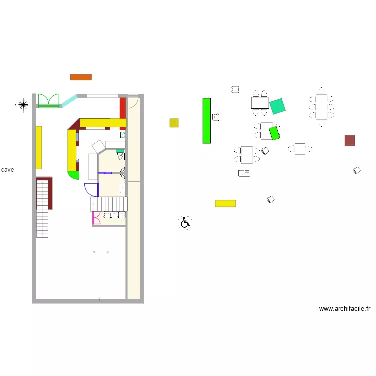 plan V4 Triphas&eacute; POUR DOS SECU all&eacute;g&eacute;. Plan de 