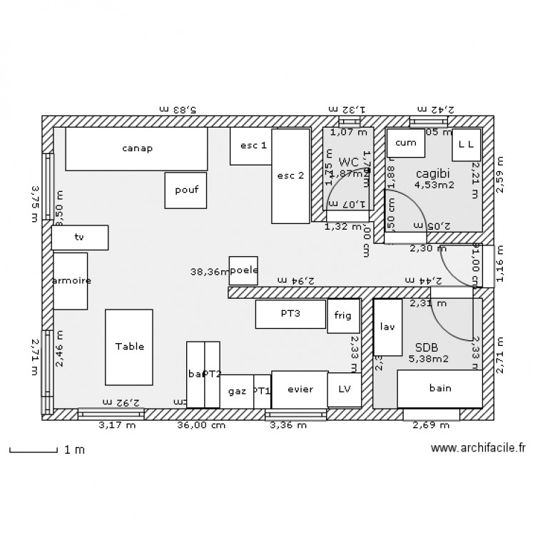 rdc n°3. Plan de 0 pièce et 0 m2