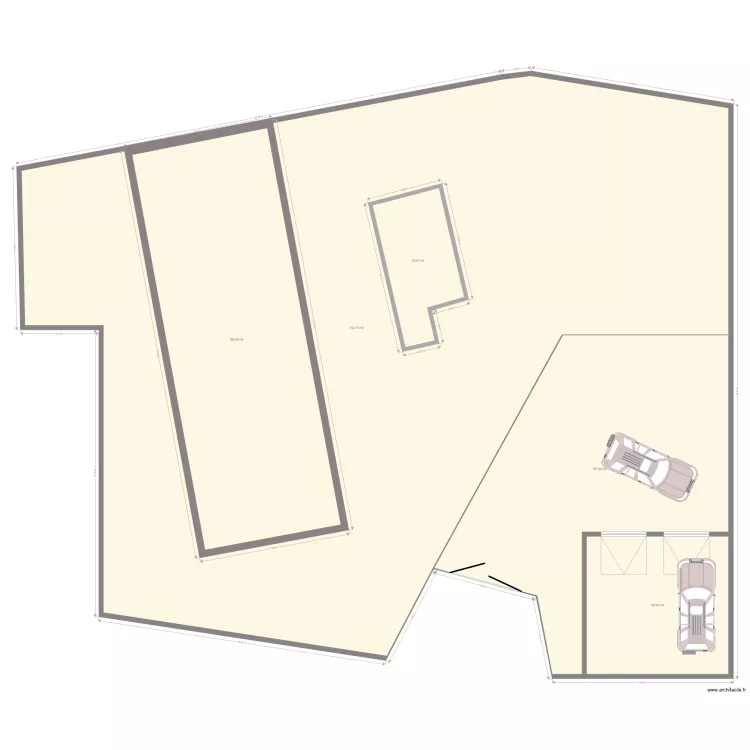 maison garage . Plan de 