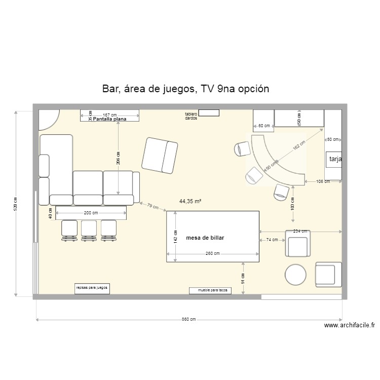 CASA CRESTON BAR 9na opción. Plan de 0 pièce et 0 m2