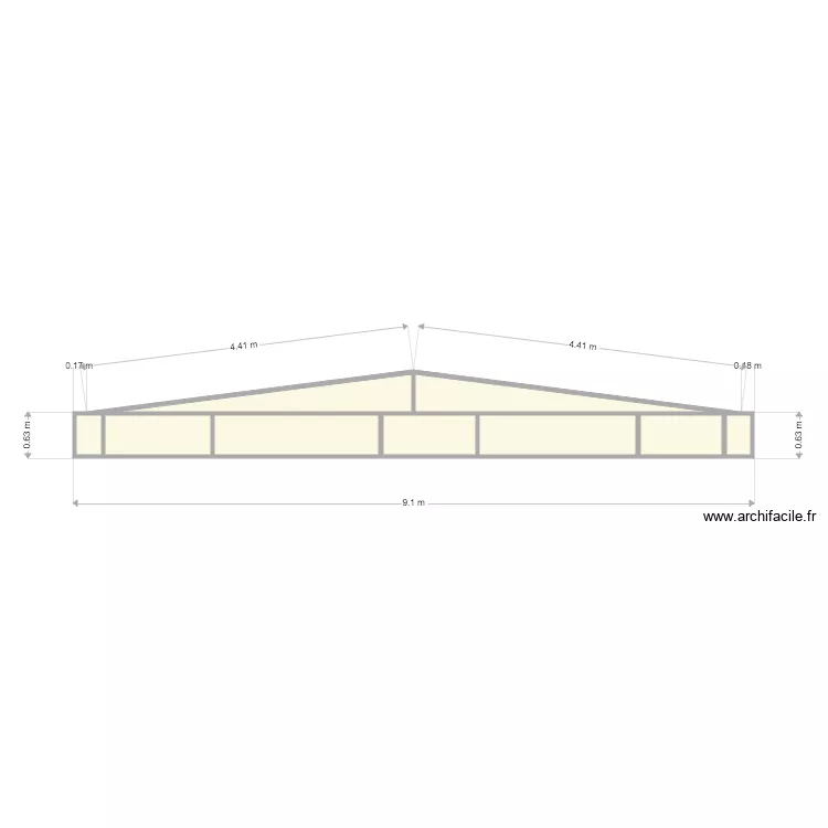 TOIT REST FACE. Plan de 