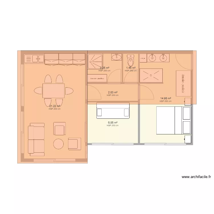 MAISON SUZ ET JC gros oeuvre. Plan de 
