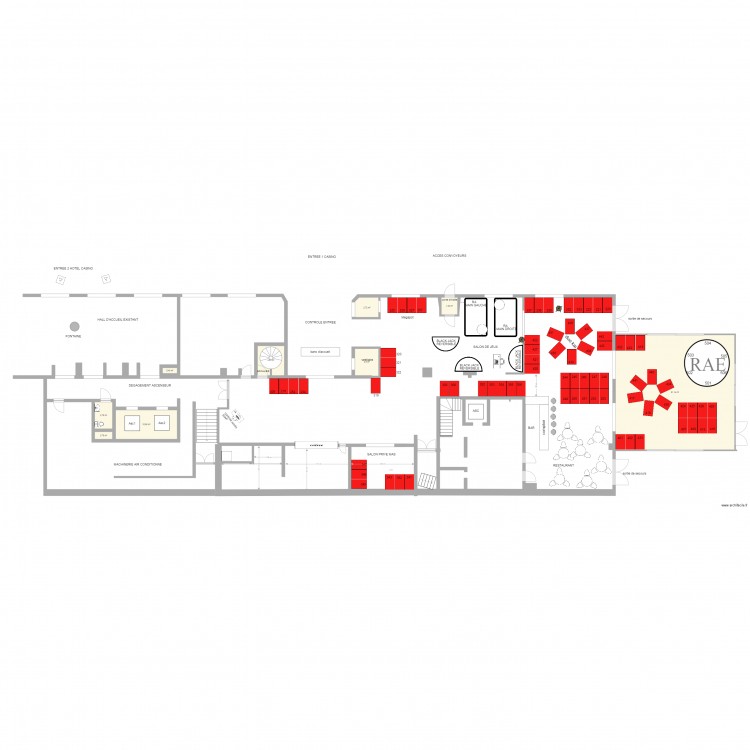 PROJET SALLE MAS CASINO 314 modif terrasse MAS. Plan de 0 pièce et 0 m2