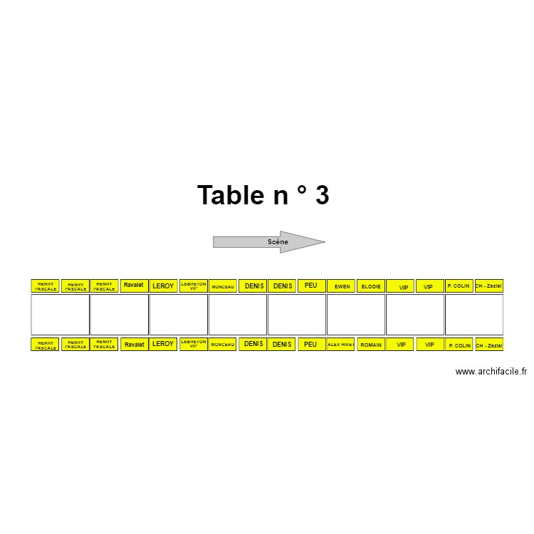 Table 3. Plan de 0 pièce et 0 m2