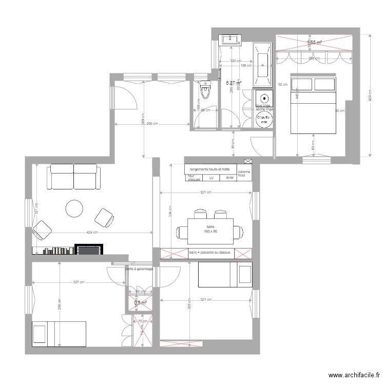 verneret 27 mars. Plan de 0 pièce et 0 m2