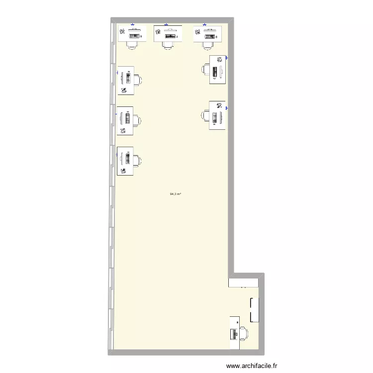 SALLE M MARTIN. Plan de 