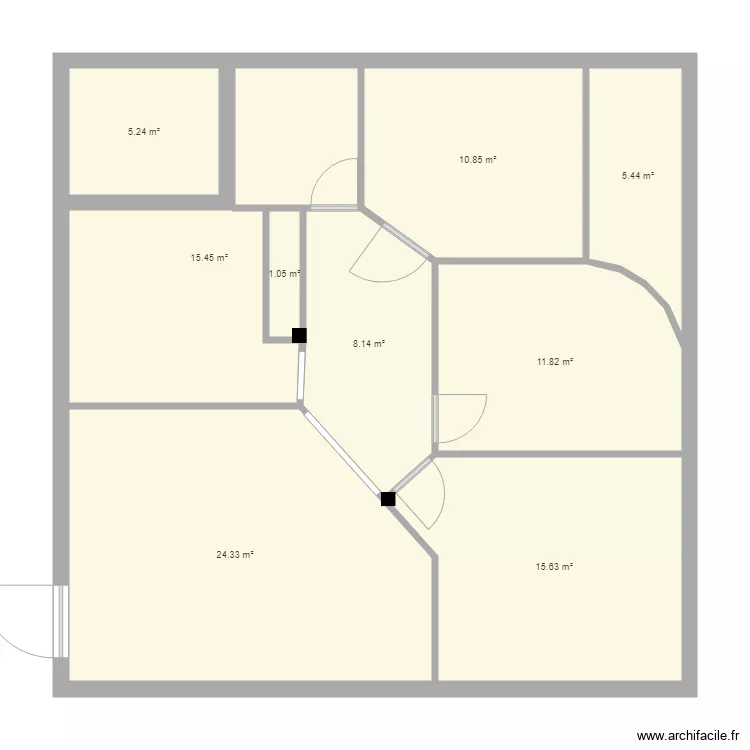 Maison Mahdia. Plan de 