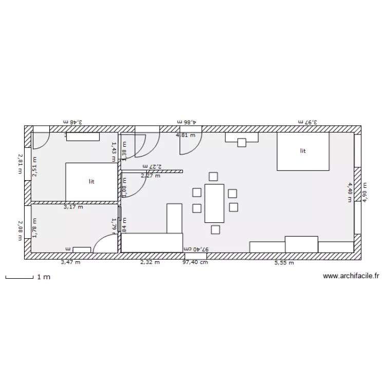 appart lyon 2. Plan de 