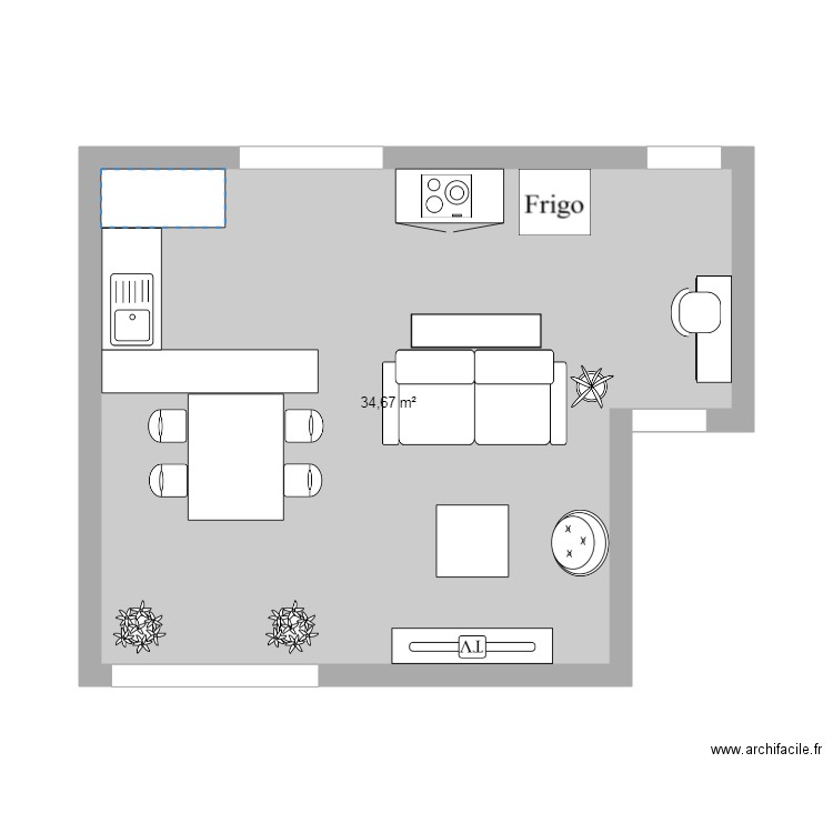 pièce à vivre 2. Plan de 0 pièce et 0 m2